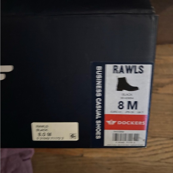 Men's Black Leather Boots dockers - Picture 2 of 2